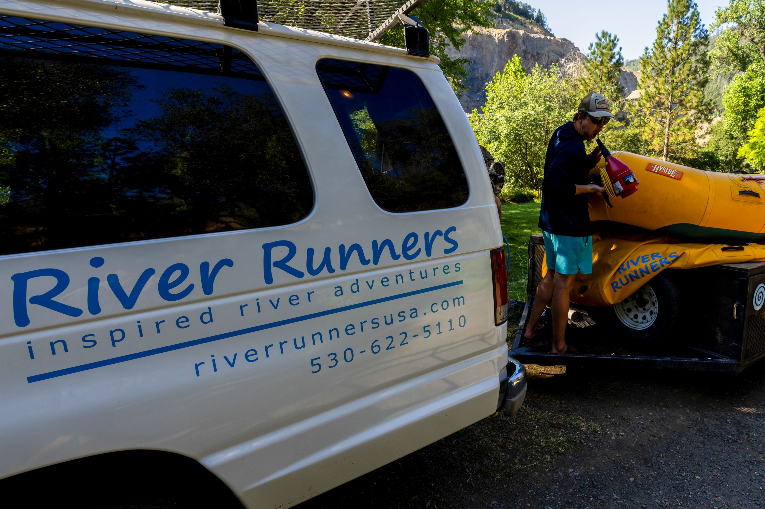 River Runners Van with Contact Info